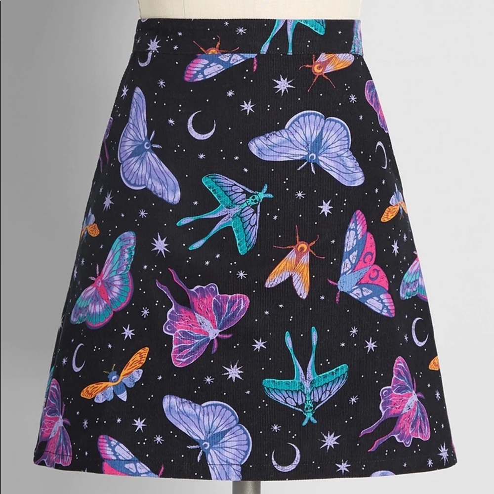 Modcloth Buzzing Nightlife Mini Skirt SIZE 14 AU